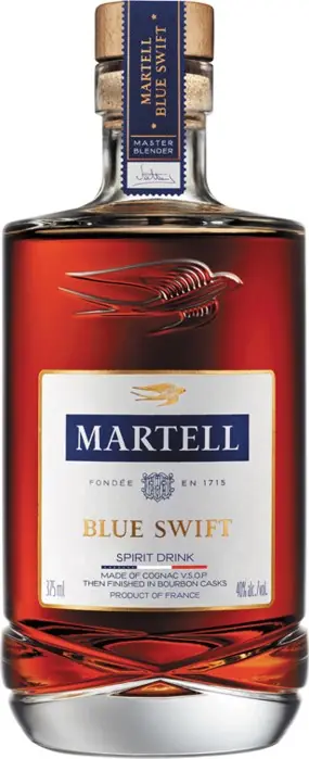 MARTELL COGNAC BLUE SWIFT VSOP FINISHED IN BOURBON CASKS FRANCE 375ML Special Discount