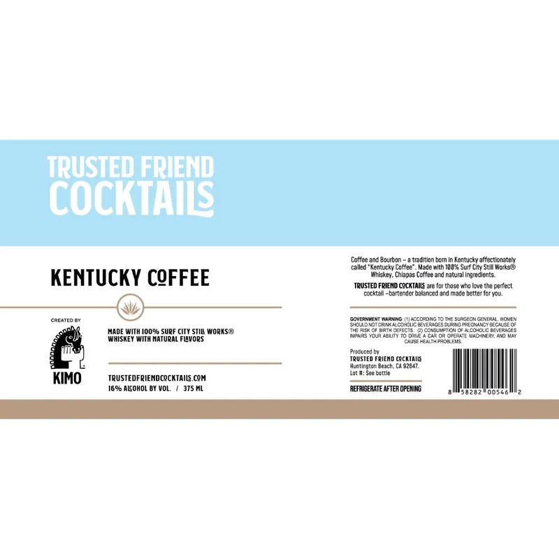Worldwide Shipping Trusted Friend Cocktails Kentucky Coffee