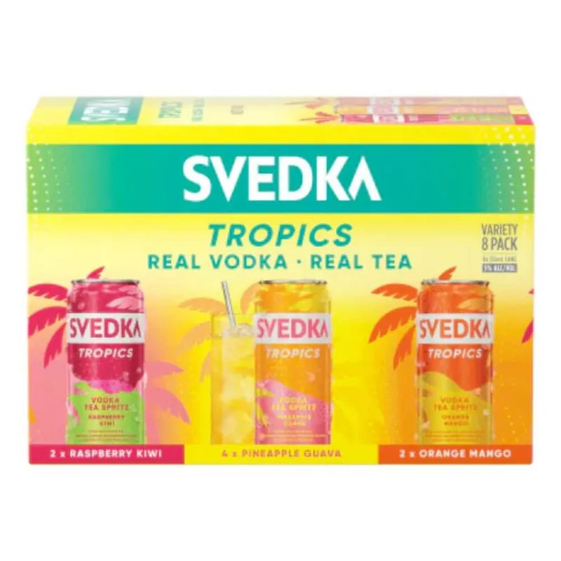 Final Sale SVEDKA Tropics Vodka Tea Spritz Variety 8PK