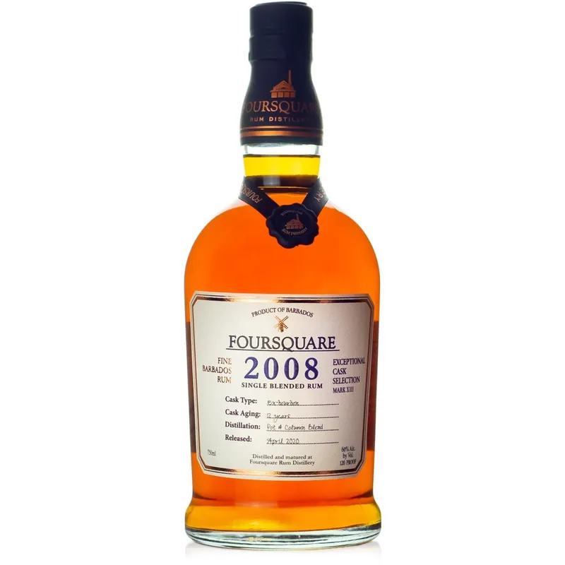 Limited Time Foursquare Distillery Mark XIII "2008" 12 Year Old Exceptional Cask Selection Single Blended Rum