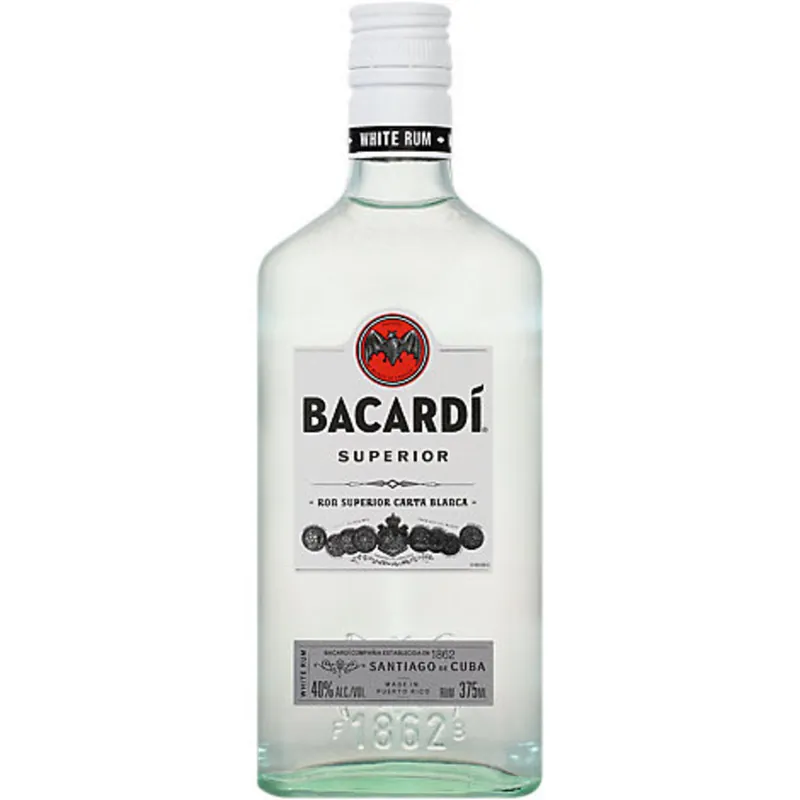 Fan Favorite BACARDI SUPERIOR RUM LIGHT 375ML