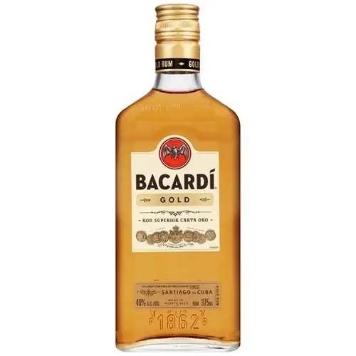 BACARDI RUM GOLD 375ML Last Chance