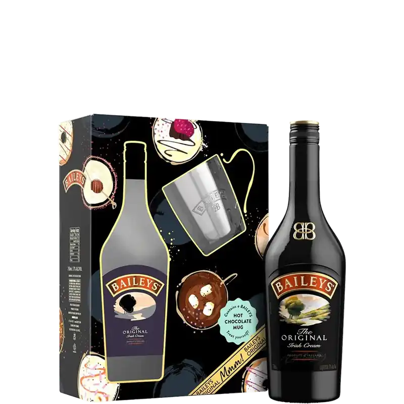 BAILEYS IRISH CREAM ORIGINAL GFT PACK W/ MUG 750ML New Release