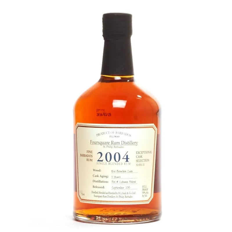 Premium Foursquare Distillery Exceptional Cask Selection 2004 Single Blended Rum