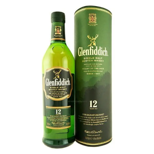 Glenfiddich 12 Year Old Single Malt Scotch Whisky Fast Shipping