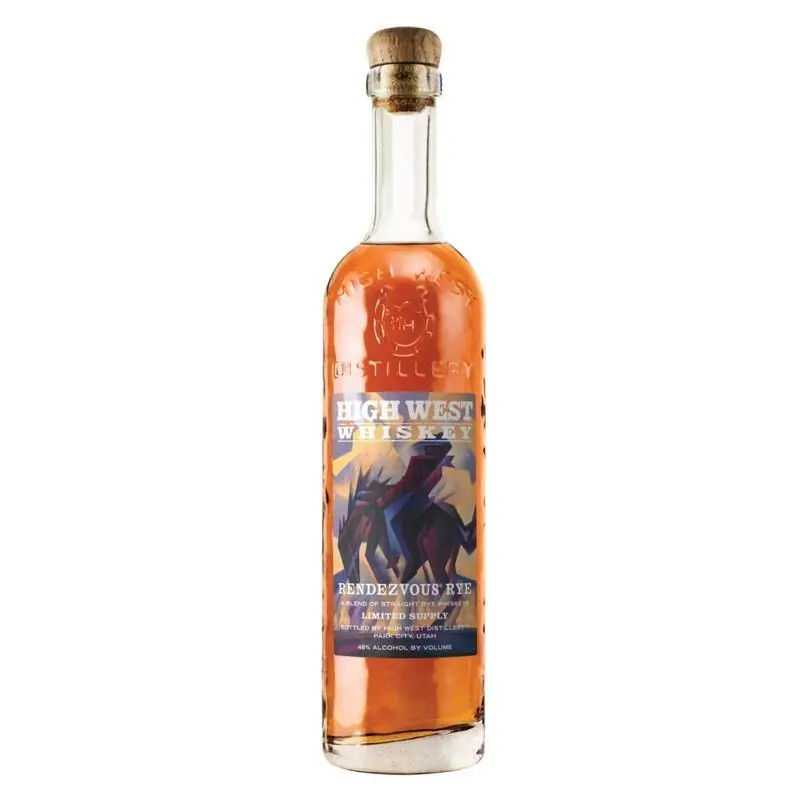 High West "Rendezvous Rye" A Blend of Straight Rye Whiskeys Time-Limited