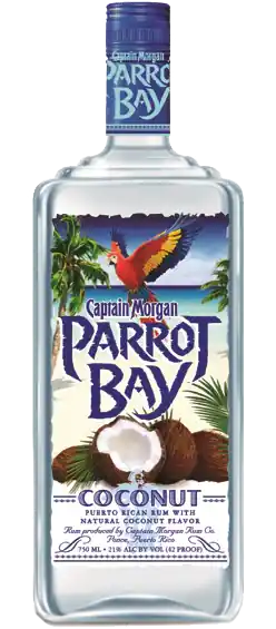PARROT BAY RUM COCONUT FLAVOR 90PF 750ML Handmade
