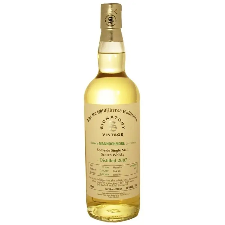 Mannochmore 12 yrs Unchillfiltered Signatory Single Malt Scotch Whisky Latest