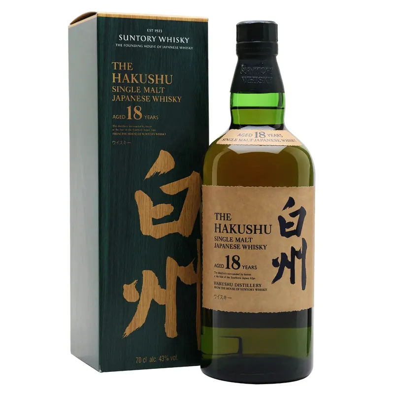 Hakushu 18 Years Single Malt Japanese Whisky Sale