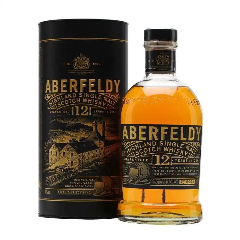 Aberfeldy 12 Years Highland Single Malt Scotch Whisky Trusted Brand