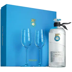 Place Order CASA DRAGONES TEQUILA JOVEN SIPPING W/2 GLASSES GFT PK 750ML