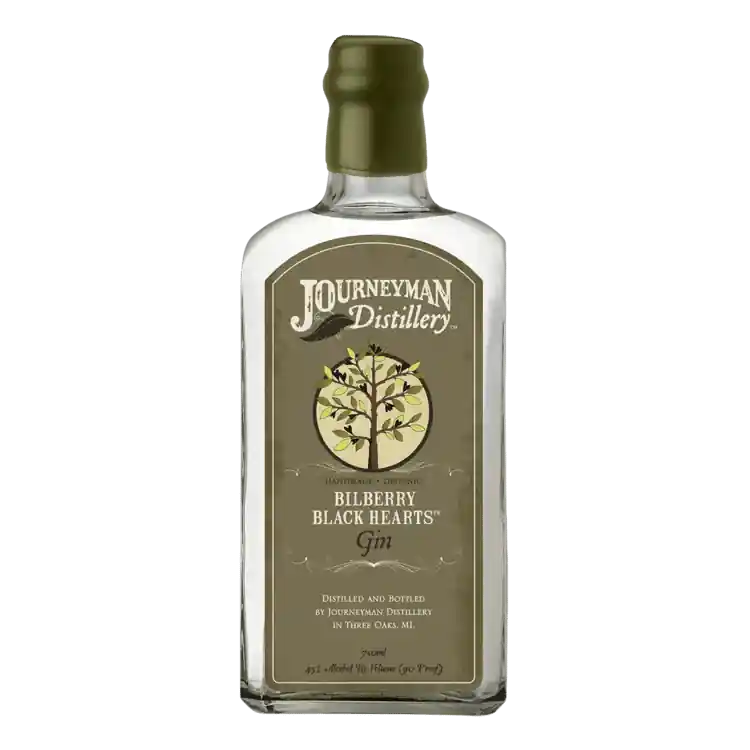 Original JOURNEYMAN GIN BILBERRY BLACK HEARTS 90PF 750ML