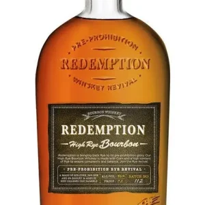Today Only REDEMPTION BOURBON HIGH RYE PRE PROHIBITION REVIVAL KENTUCKY 750ML