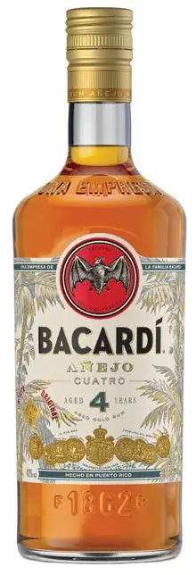BACARDI RUM ANEJO CUATRO 4YR 750ML While Supplies Last