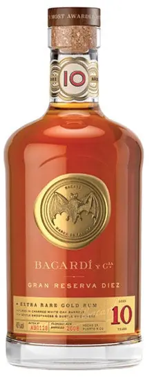 BACARDI RUM GRAN RESERVA DIEZ EXTRA RARE GOLD 10YR 750ML Wholesale