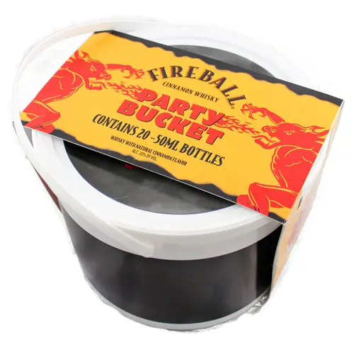 Direct From Factory FIREBALL WHISKEY CINNAMON FLAVOR PARTY BUCKET 20X50ML