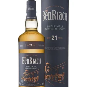 BENRIACH SCOTCH SINGLE MALT SPEYSIDE 21YR 750ML Free Shipping
