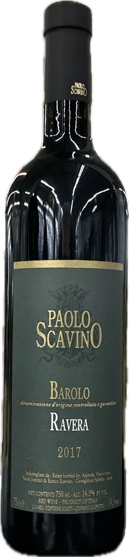 Trusted Brand Paolo Scavino Barolo Ravera DOCG 2017 750mL