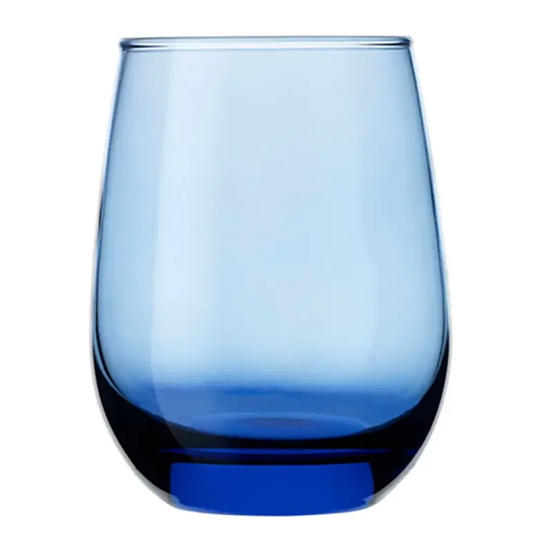 BLUE STEMLESS WINE GLASS Trusted Brand