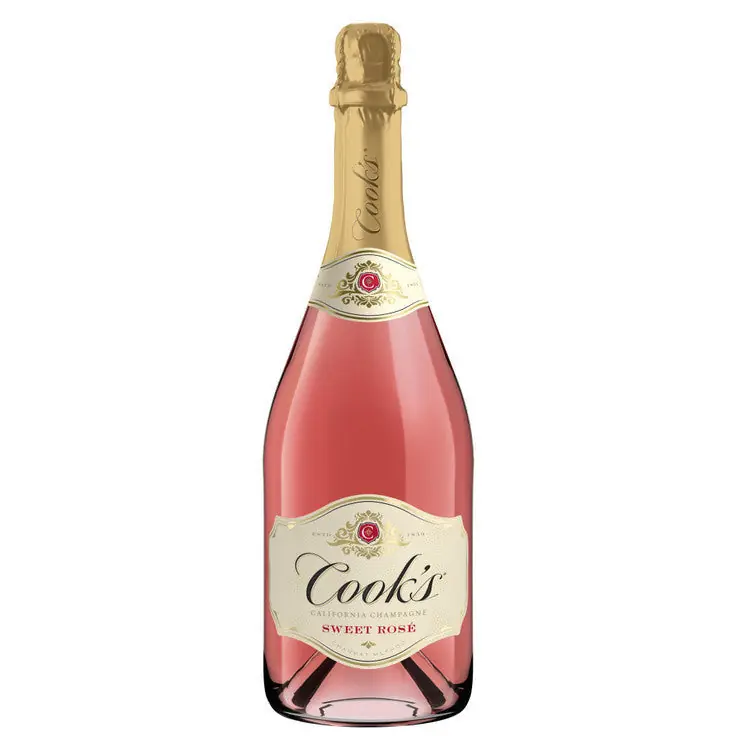 Cook'S Sparkling Sweet Rose Champagne California Warranty Included