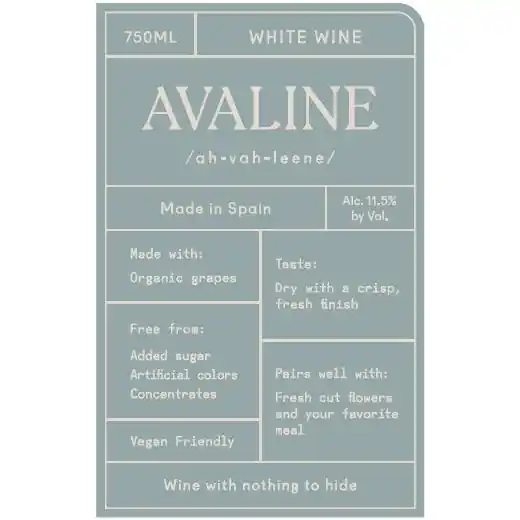 Crafted Avaline Spain White Blend 750ml