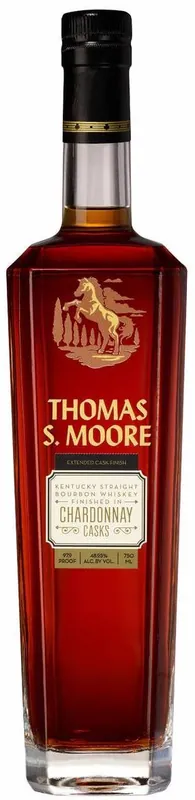 THOMAS S MOORE BOURBON FINISHED IN CHARDONNAY CASKS EXTENDED CASK FINISH KENTUCKY 750ML Last Chance