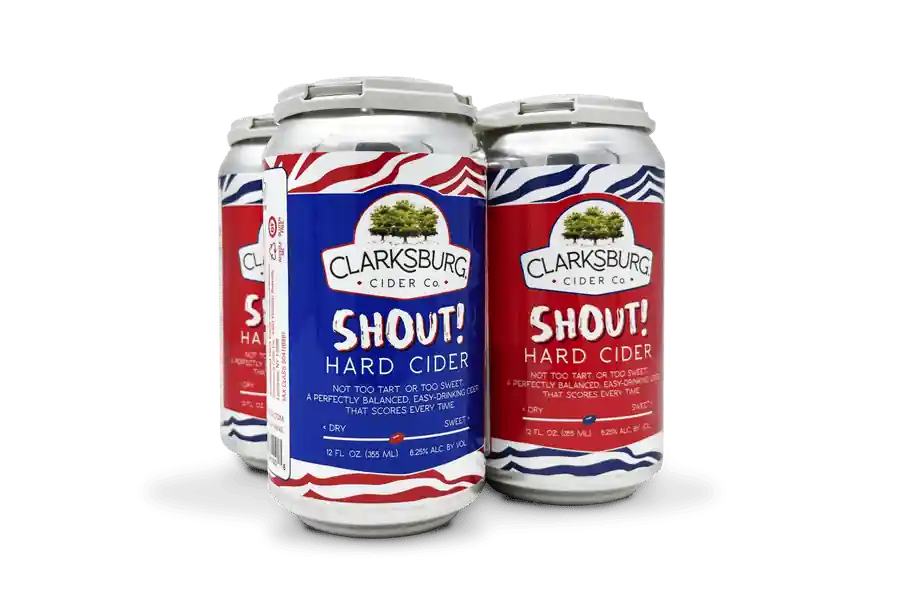 Clarksburg Shout Cider 4 Pack Holiday Sale