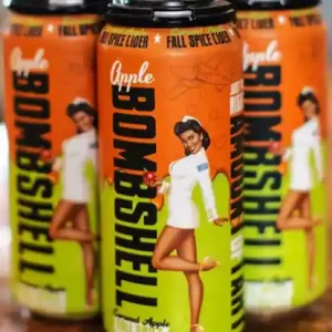 Three Brothers Bombshell Apple Fall Spice Cider 4Pk Cans Limited Offer
