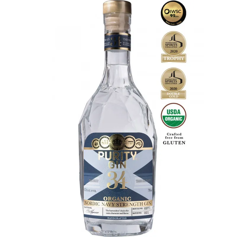 PURITY GIN NAVY STRENGTH SWEDEN 750ML Top Pick