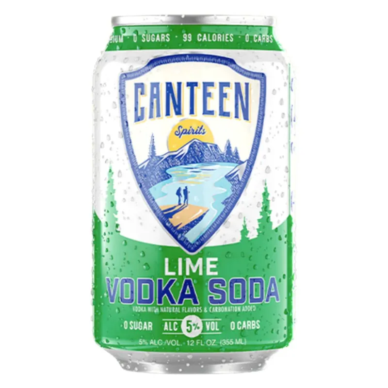 Canteen Lime Vodka Soda 6pk Worldwide Shipping