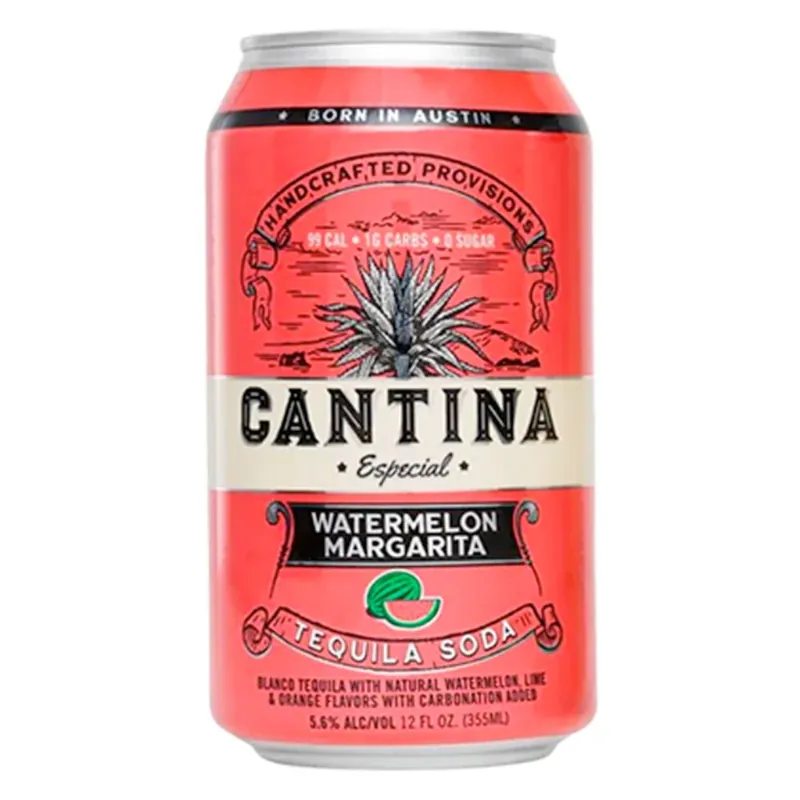 Cantina Watermelon Margarita Tequila Soda 4pk Mega Sale