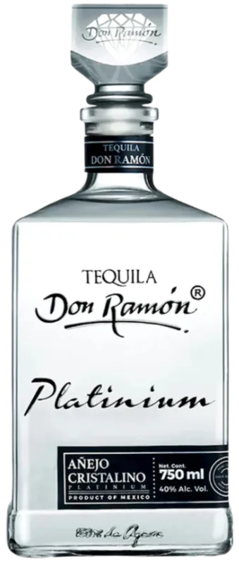 Bargain DON RAMON TEQUILA PLATINIUM ANEJO CRISTALINO 750ML