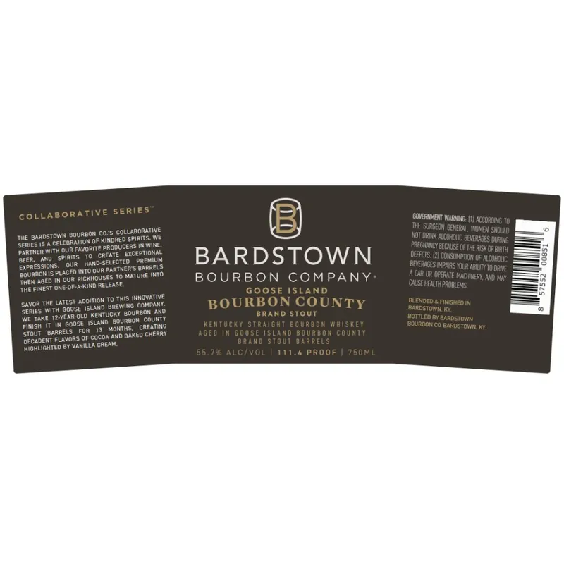 Bardstown Bourbon Collaborative Series Goose Island Stout Cask Strength Bourbon Fan Favorite