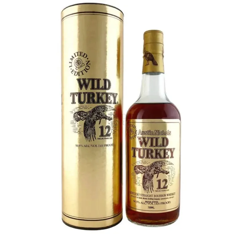 Wild Turkey 12 Year Old 1992 Gold Foil Kentucky Straight Bourbon Whiskey 750ml Next Day Delivery