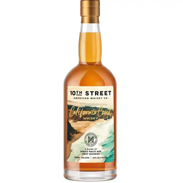 10th Street Blended American Whiskey California Coast Premium Whiskey Luxury