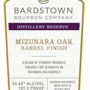 Bardstown Bourbon Company Distillery Reserve Mizunara Oak Barrel Finish Today Only