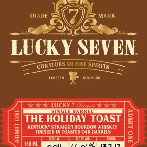 Lucky Seven The Holiday Toast Single Barrel Kentucky Straight Bourbon Whiskey No Minimum Order