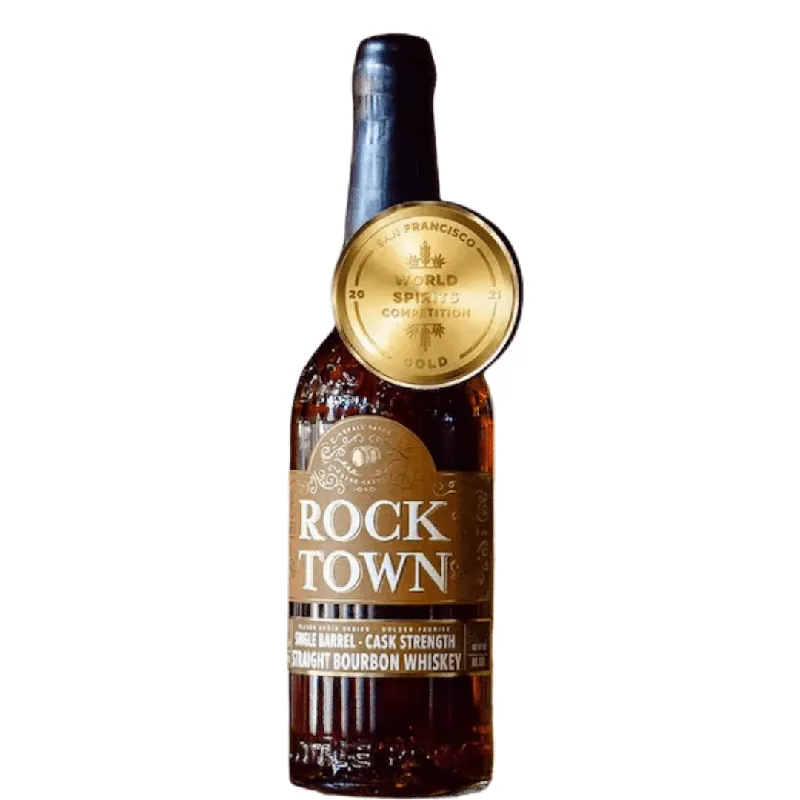 Rock Town Single Barrel Cask Strength Straight Bourbon Whiskey Flavor Grain Series New Release