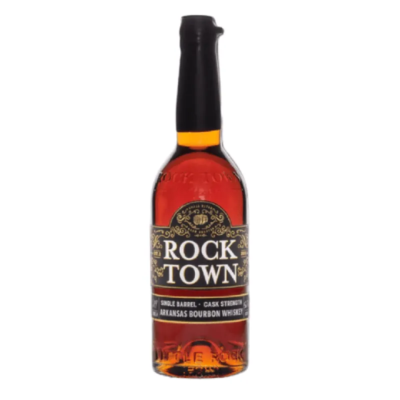 Rock Town Single Barrel Cask Strength Arkansas Bourbon Whiskey Arkansas Barley Express Delivery
