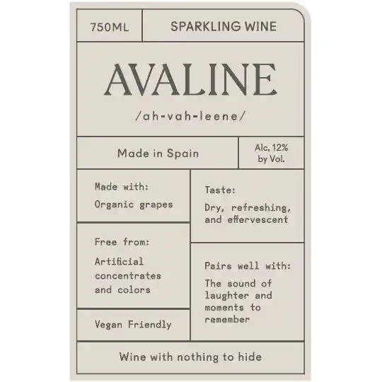 Don’t Miss Out Avaline Spain Sparkling 750ml