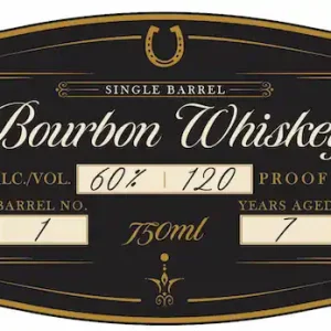 Affordable Horseshoe Barrel Company Single Barrel Bourbon Whiskey 7 Years Aged