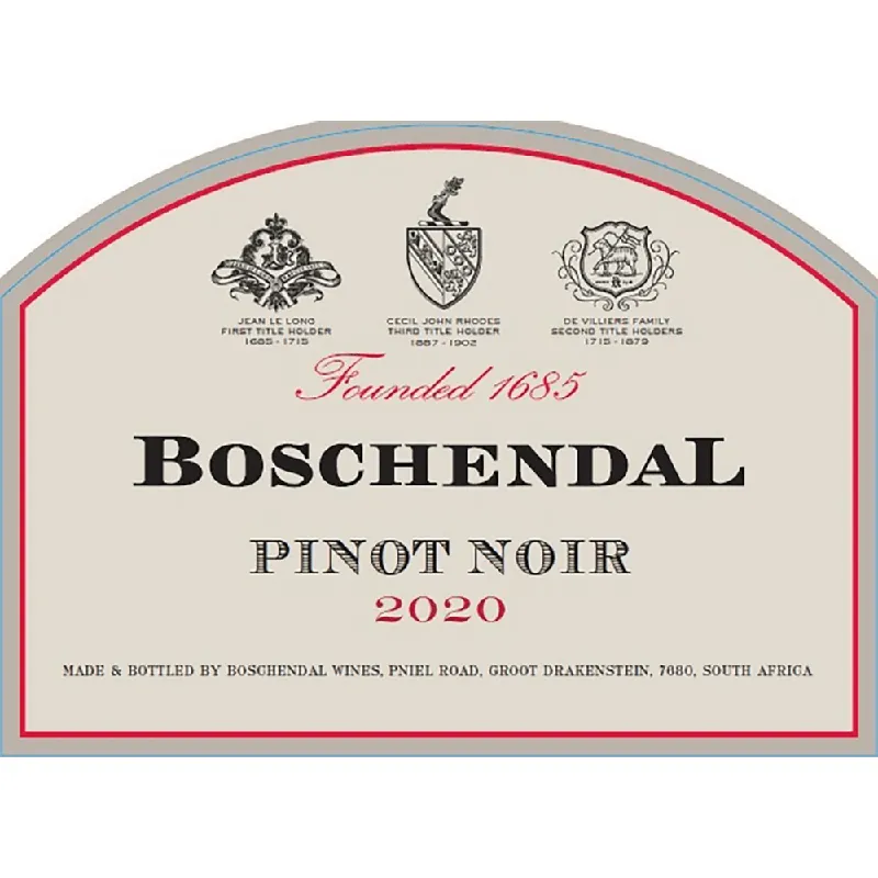 Wholesale Boschendal 1685 Pinot Noir 750ml