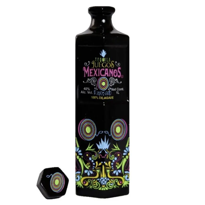 Worldwide Shipping Juegos Mexicanos Reposado Tequila 1L