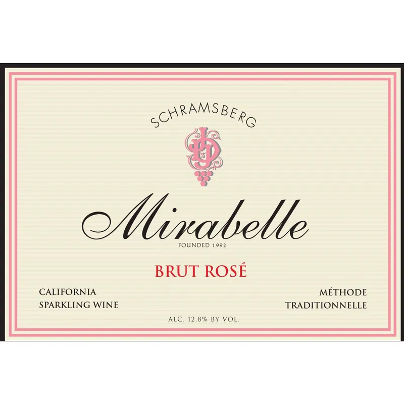 Schramsberg Mirabelle North Coast Brut Rose Blend 750ml Next Day Delivery