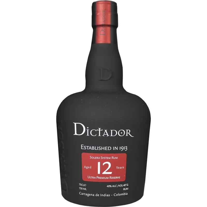 Free Returns Dictador Aged Rum Solera System Ultra Premium Reserve 12 Yr