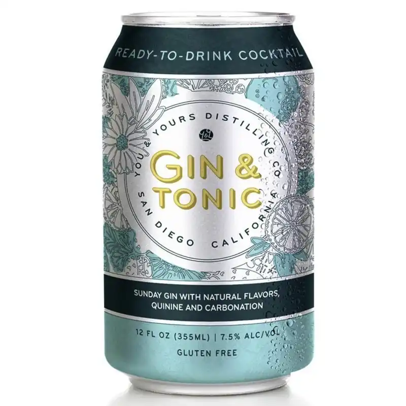 You & Yours Distilling Gin & Tonic 4PK Time-Limited