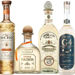 Additive-Free Tequila Reposado Bundle: Tequila Ocho, Fortaleza, G4, Patron Free Delivery