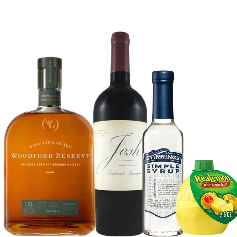 Viral New York Sour Kit: Woodford Reserve, Josh Cellars, Realemon, Stirrings