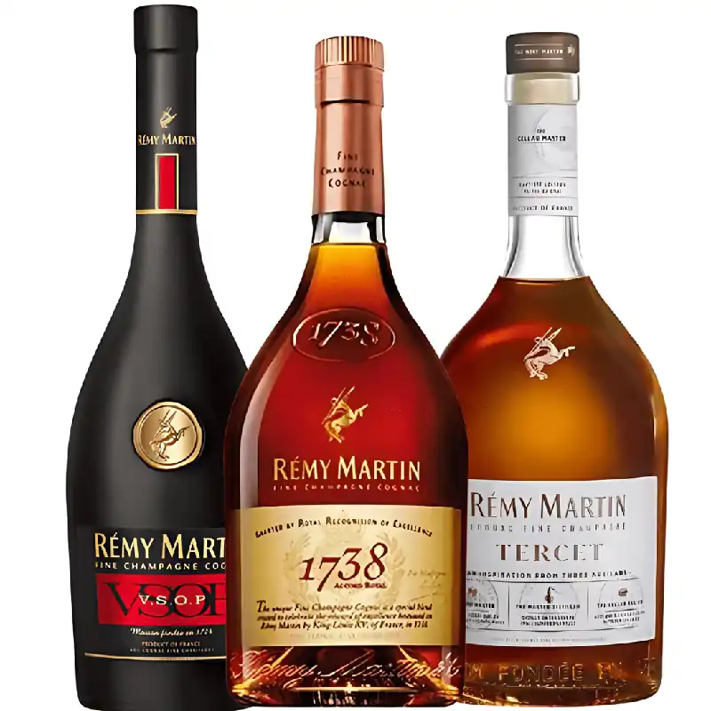 Rémy Martin Cognac Bundle: 1738 Accord Royal, V.S.O.P, & Tercet Premium