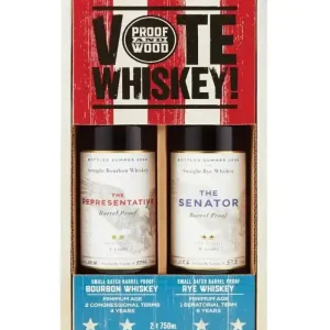 Bulk Order Proof And Wood Vote Whiskey Gift Set Bundle